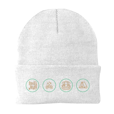Camp Life Embroidered Beanie